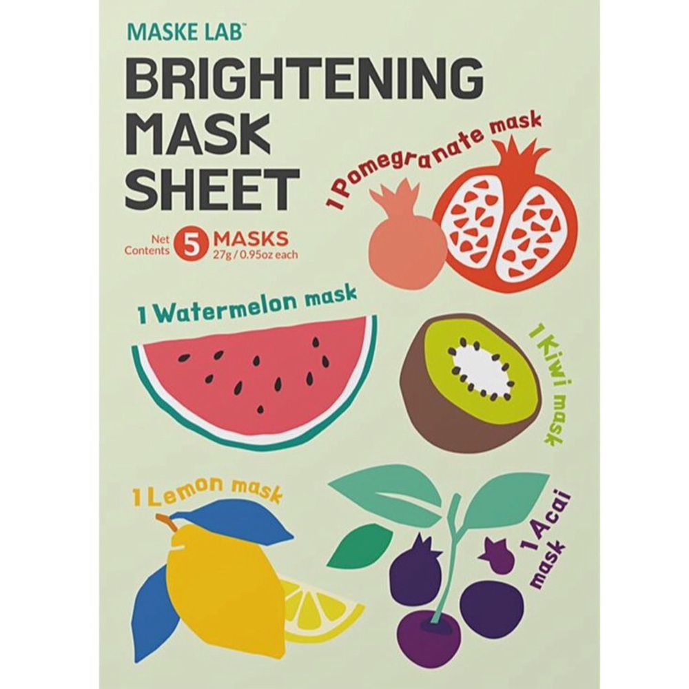Maske Lab Brightening Sheet Face Masks Fruit